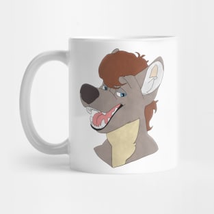 Anthro wolf face Mug